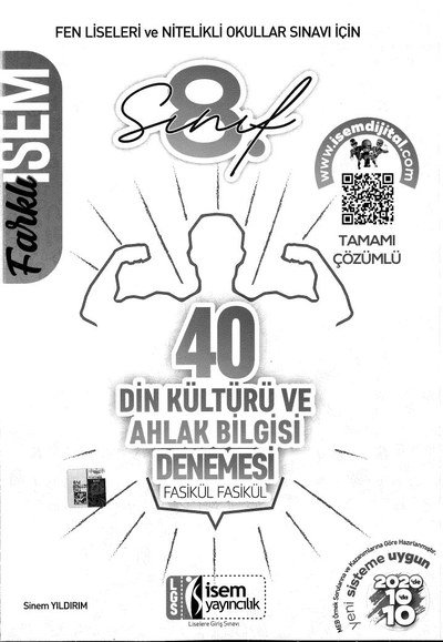 40 DİN KÜLTÜRÜ VE AHLAK BİLGİSİ DENEMESİ FASİKÜL FASİKÜL Fenomen Fotokopi - YKS - KPSS - ALES