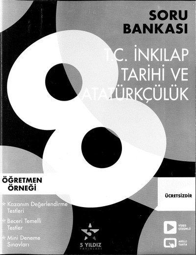 T.C. İNKILAP TARİHİ VE ATATÜRKÇÜLÜK SORU BANKASI Fenomen Fotokopi - YKS - KPSS - ALES