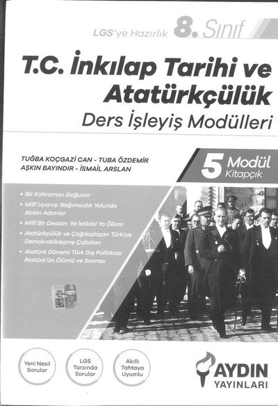 T.C. İNKILAP TARİHİ VE ATATÜRKÇÜLÜK DERS İŞLEYİŞ MODÜLLERİ Fenomen Fotokopi - YKS - KPSS - ALES
