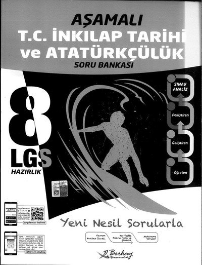 AŞAMALI T.C. İNKILAP TARİHİ VE ATATÜRKÇÜLÜK SORU BANKASI Fenomen Fotokopi - YKS - KPSS - ALES