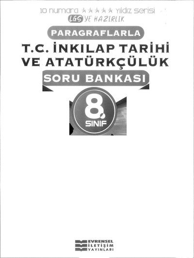 PARAGRAFLARLA T.C. İNKILAP TARİHİ VE ATATÜRKÇÜLÜK SORU BANKASI Fenomen Fotokopi - YKS - KPSS - ALES