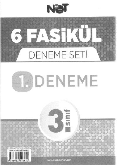 6 FASİKÜL DENEME SETİ Fenomen Fotokopi - YKS - KPSS - ALES