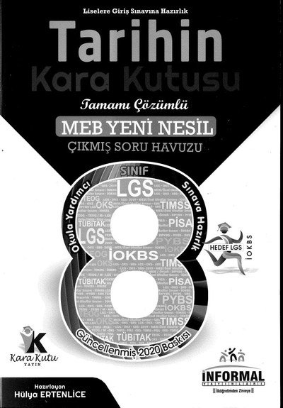 TARİHİN TAMAMI ÇÖZÜMLÜ MEB YENİ NESİL ÇIKMIŞ SORU HAVUZU LGS Fenomen Fotokopi - YKS - KPSS - ALES