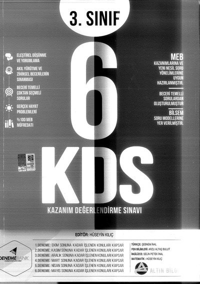 6 KAZANIM DEĞERLENDİRME SINAVI Fenomen Fotokopi - YKS - KPSS - ALES