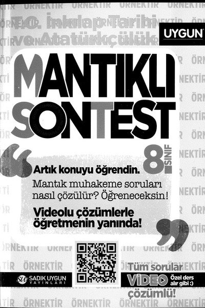 MANTIKLI SONTEST T.C. İNKILAP TARİHİ VE ATATÜRKÇÜLÜK