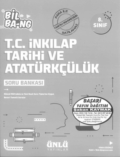 T.C İNKILAP TARİHİ VE ATATÜRKÇÜLÜK SORU BANKASI Fenomen Fotokopi - YKS - KPSS - ALES