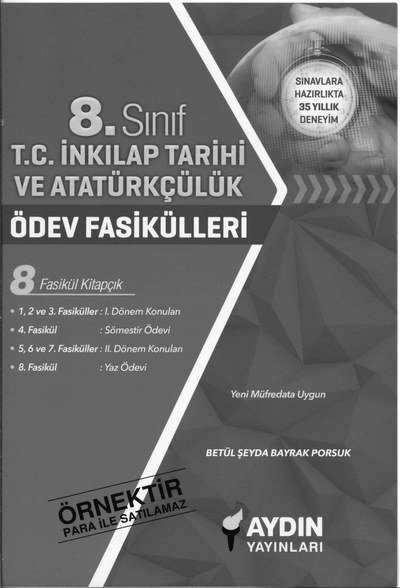 T.C. İNKILAP TARİHİ VE ATATÜRKÇÜLÜK ÖDEV FASİKÜLLERİ Fenomen Fotokopi - YKS - KPSS - ALES