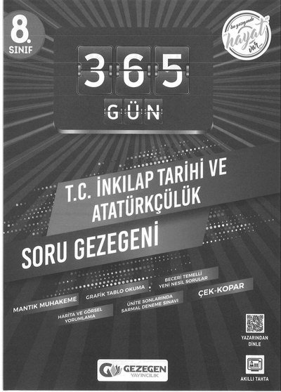 365 GÜN T.C. İNKILAP TARİHİ VE ATATÜRKÇÜLÜK SORU GEZEGENİ Fenomen Fotokopi - YKS - KPSS - ALES