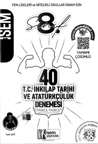 40 T.C. İNKILAP TARİHİ VE ATATÜRKÇÜLÜK DENEMESİ FASİKÜL FASİKÜL Fenomen Fotokopi - YKS - KPSS - ALES