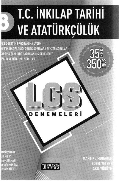 T.C. İNKILAP TARİHİ VE ATATÜRKÇÜLÜK LGS DENEMELERİ