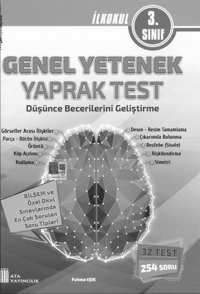 GENEL YETENEK DÜŞÜNCE BECERİLERİNİ GELİŞTİRME Fenomen Fotokopi - YKS - KPSS - ALES