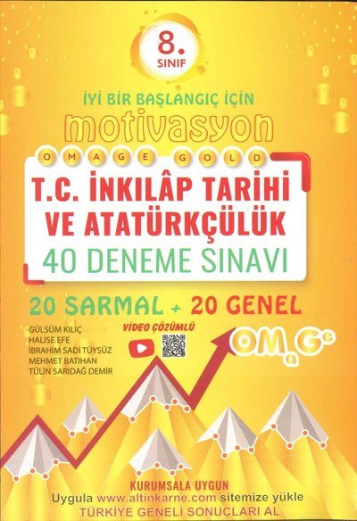 MOTİVASYON T.C. İNKILAP TARİHİ VE ATATÜRKÇÜLÜK 40 DENEME SINAVI Fenomen Fotokopi - YKS - KPSS - ALES