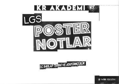 T.C. İNKILAP TARİHİ VE ATATÜRKÇÜLÜK LGS POSTER NOTLAR Fenomen Fotokopi - YKS - KPSS - ALES