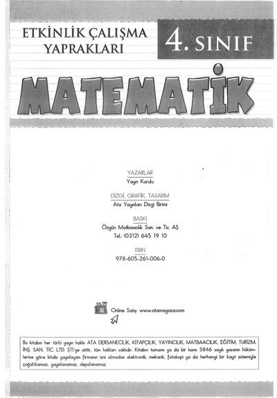 MATEMATİK Fenomen Fotokopi - YKS - KPSS - ALES