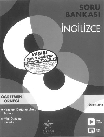 İNGİLİZCE SORU BANKASI