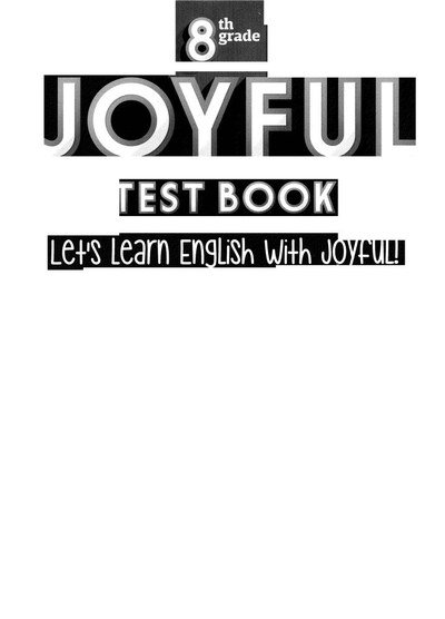 JOYFUL TEST BOOK