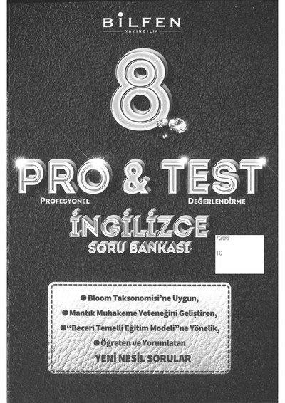 PRO & TEST İNGİLİZCE SORU BANKASI Fenomen Fotokopi - YKS - KPSS - ALES