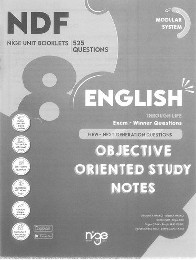ENGLISH OBJECTIVE ORIENTED STUDY NOTES Fenomen Fotokopi - YKS - KPSS - ALES