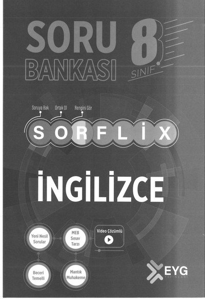 SORFLİX SORU BANKASI İNGİLİZCE Fenomen Fotokopi - YKS - KPSS - ALES