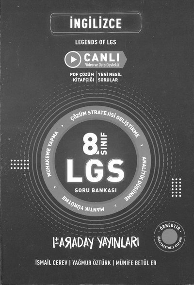 İNGİLİZCE LEGENDS OF LGS Fenomen Fotokopi - YKS - KPSS - ALES