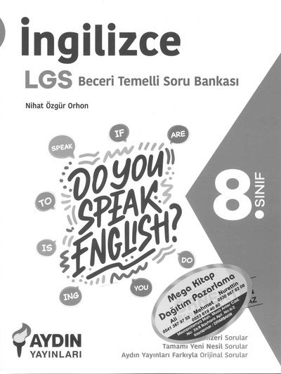 İNGİLZİCE LGS BECERİ TEMELLİ SORU BANKASI Fenomen Fotokopi - YKS - KPSS - ALES