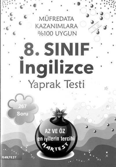 İNGİLİZCE YAPRAK TESTİ 267 SORU Fenomen Fotokopi - YKS - KPSS - ALES