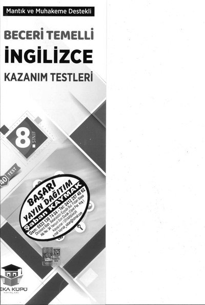 BECERİ TEMELLİ İNGİLİZCE KAZANIM TESTLERİ Fenomen Fotokopi - YKS - KPSS - ALES