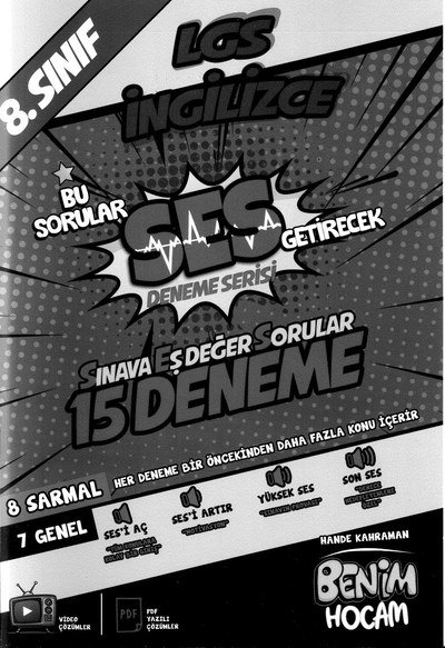 LGS İNGİLİZCE SES DENEME SERİSİ 15 DENEME