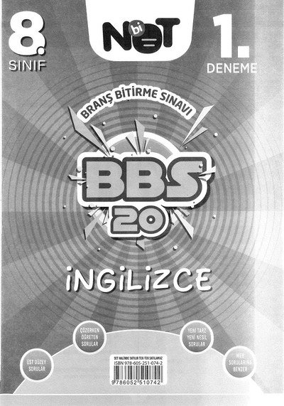 BRANŞ BİTİRME SINAVI BBS 20 İNGİLİZCE