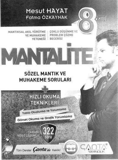 MANTALİTE SÖZEL MANTIK VE MUHAKEME SORULARI 322 SORU Fenomen Fotokopi - YKS - KPSS - ALES