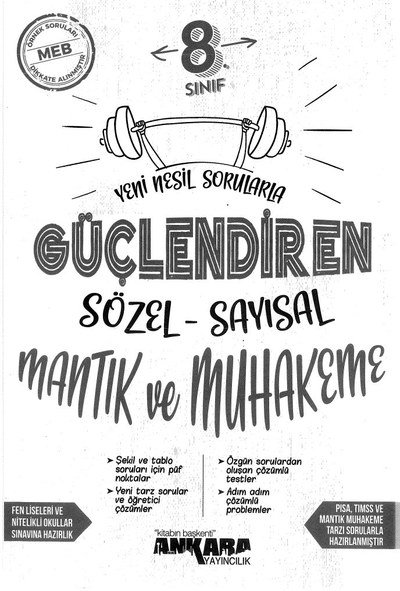 GÜÇLENDİREN SÖZEL-SAYISAL MANTIK VE MUHAKEME Fenomen Fotokopi - YKS - KPSS - ALES