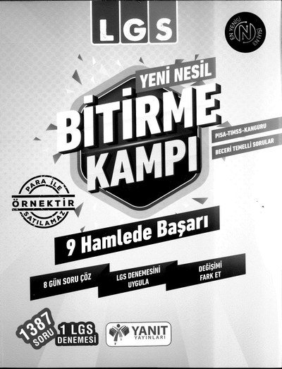 LGS YENİ NESİL BİTİRME KAMPI 9 HAMLEDE BAŞARI Fenomen Fotokopi - YKS - KPSS - ALES