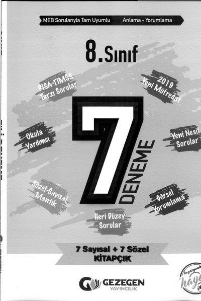 7 DENEME İLERİ DÜZEY SORULAR KİTAPÇIK Fenomen Fotokopi - YKS - KPSS - ALES