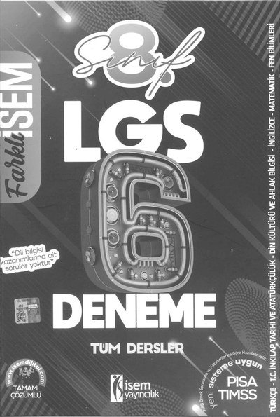 LGS 6 DENEME TÜM DERSLER Fenomen Fotokopi - YKS - KPSS - ALES