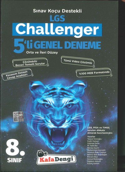 CHALLENGER 5'Lİ GENEL DENEME Fenomen Fotokopi - YKS - KPSS - ALES