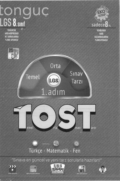 LGS TOST 1. ADIM TEMEL ORTA SINAV TARZI Fenomen Fotokopi - YKS - KPSS - ALES