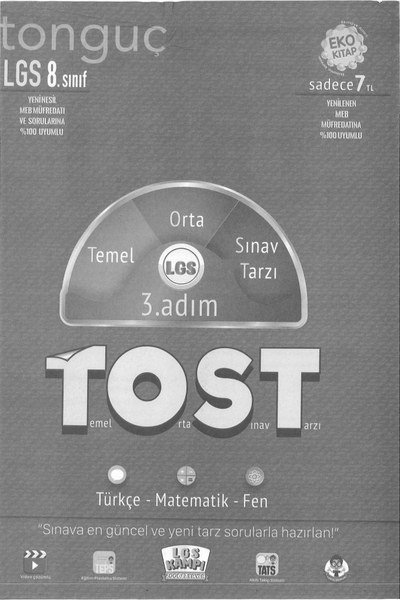 LGS TOST 3. ADIM TEMEL ORTA SINAV TARZI Fenomen Fotokopi - YKS - KPSS - ALES