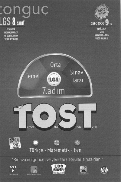 LGS TOST 7. ADIM TEMEL ORTA SINAV TARZI Fenomen Fotokopi - YKS - KPSS - ALES