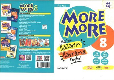 MORE MORE HAFTALIK KAZANIM KAVRAMA FÖYLERİ 34 HAFTA
