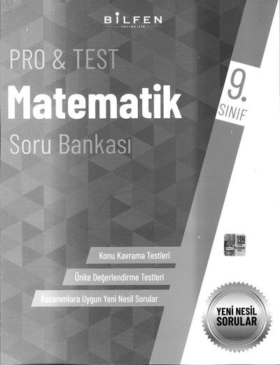 PRO & TEST MATEMATİK SORU BANKASI Fenomen Fotokopi - YKS - KPSS - ALES