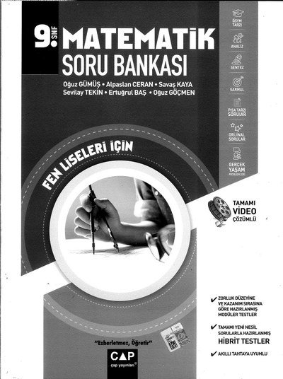 MATEMATİK SORU BANKASI FEN LİSELERİ İÇİN Fenomen Fotokopi - YKS - KPSS - ALES