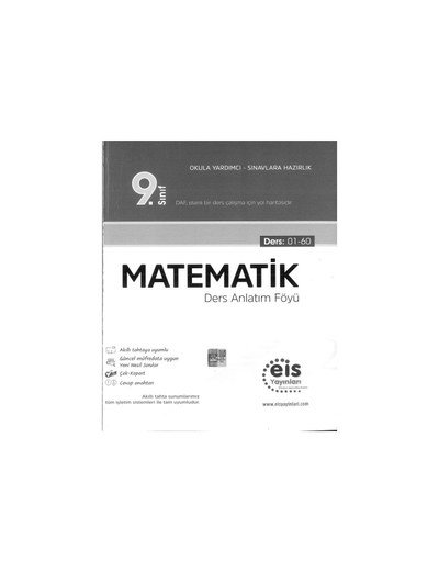 MATEMATİK DERS ANLATIM FÖYÜ