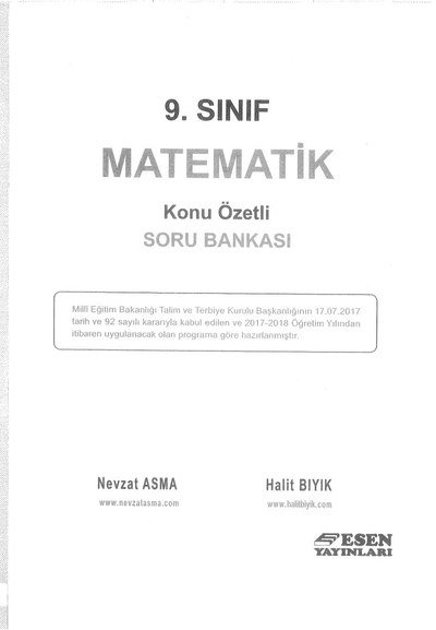 MATEMATİK KONU ÖZETLİ SORU BANKASI Fenomen Fotokopi - YKS - KPSS - ALES
