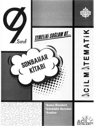 TEMELİNİ SAĞLAM AT SONBAHAR KİTABI ACİL MATEMATİK Fenomen Fotokopi - YKS - KPSS - ALES