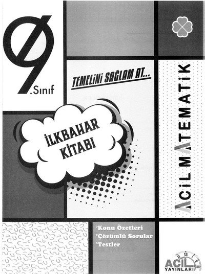 TEMELİNİ SAĞLAM AT İLKBAHAR KİTABI ACİL MATEMATİK Fenomen Fotokopi - YKS - KPSS - ALES