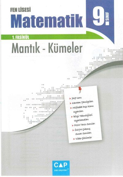 FEN LİSESİ MATEMATİK 1. FASİKÜL MANTIK - KÜMELER Fenomen Fotokopi - YKS - KPSS - ALES