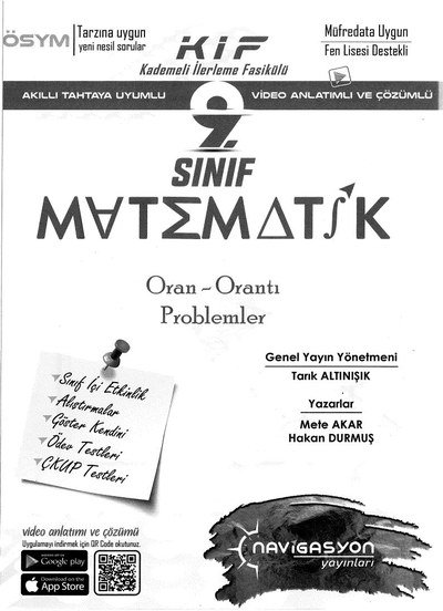 KADEMELİ İLERLEME FASİKÜLÜ MATEMATİK ORAN ORANTI PROBLEMLER Fenomen Fotokopi - YKS - KPSS - ALES