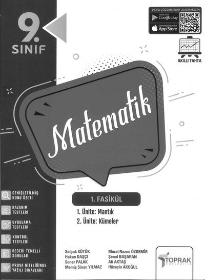 MATEMATİK 1. FASİKÜL MANTIK KÜMELER