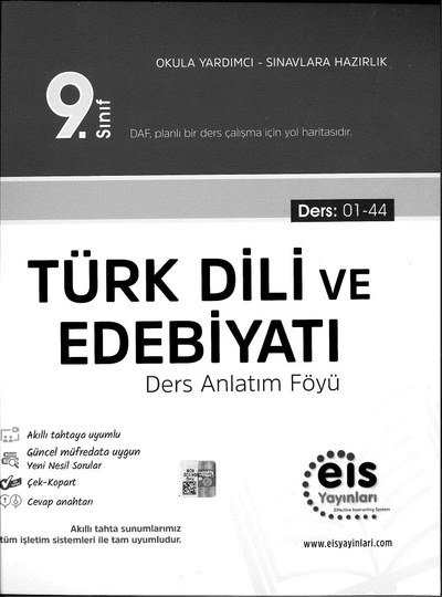 TÜRK DİLİ VE EDEBİYATI DERS ANLATIM FÖYÜ