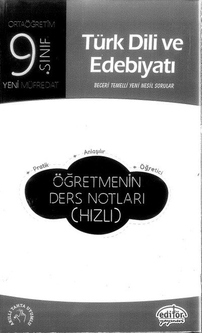 TÜRK DİLİ VE EDEBİYATI ÖĞRETMENİN DERS NOTLARI (HIZLI) Fenomen Fotokopi - YKS - KPSS - ALES